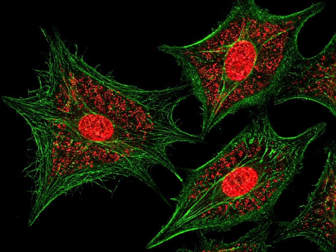 Fluorescenčna mikroskopija celic